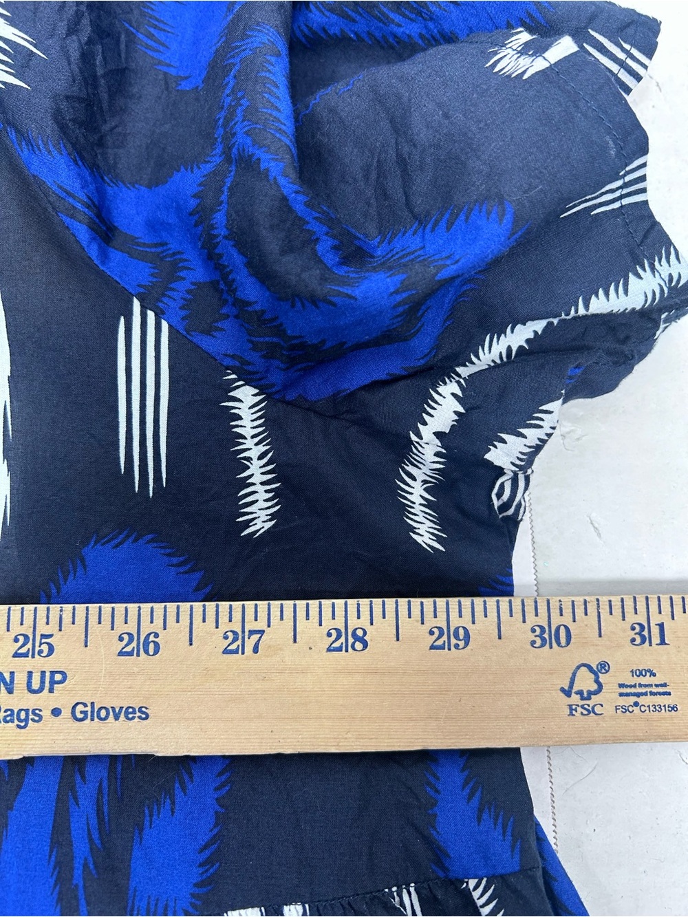 Ulla Popken Navy, Royal Blue & White Abstract Tiered Midi Dress 28/30 - Picture 7 of 10